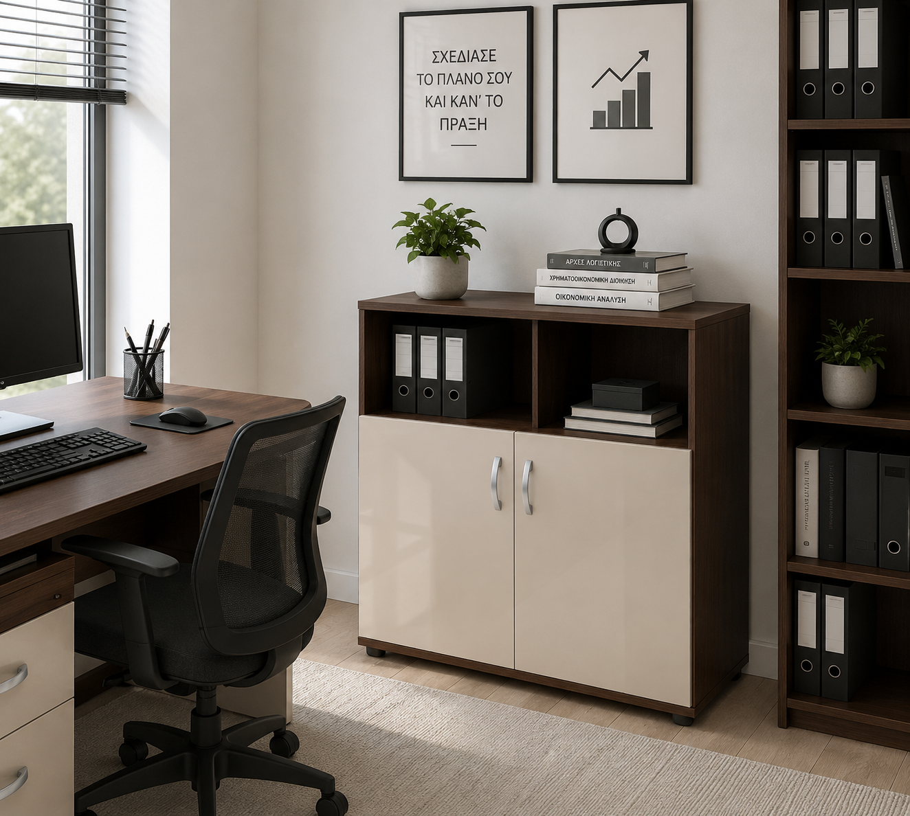 Τουαλέτα, Ava 2-1000 Βέγγε με Κρεμ γυαλιστερό, 100x90x43, Genomax